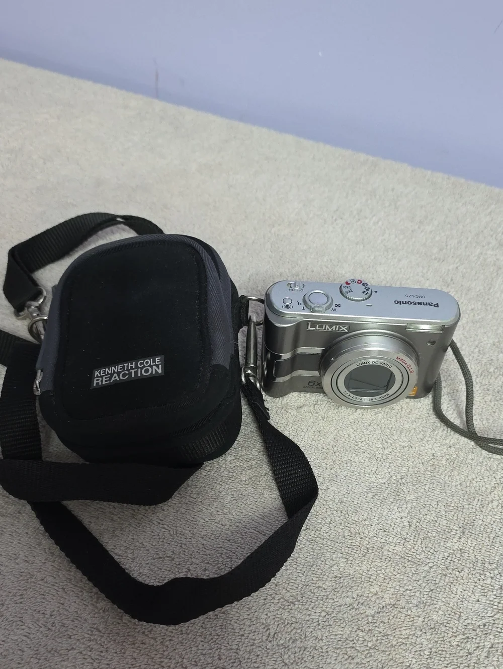 Panasonic Lumix Silver Compact Digital Camera - Silver Includes Kenneth Cole Bag